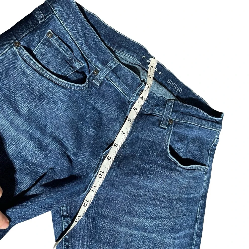 7 For All Mankind Austyn Relaxed Straight Leg Jeans Women’s 33 Dark Wash Denim